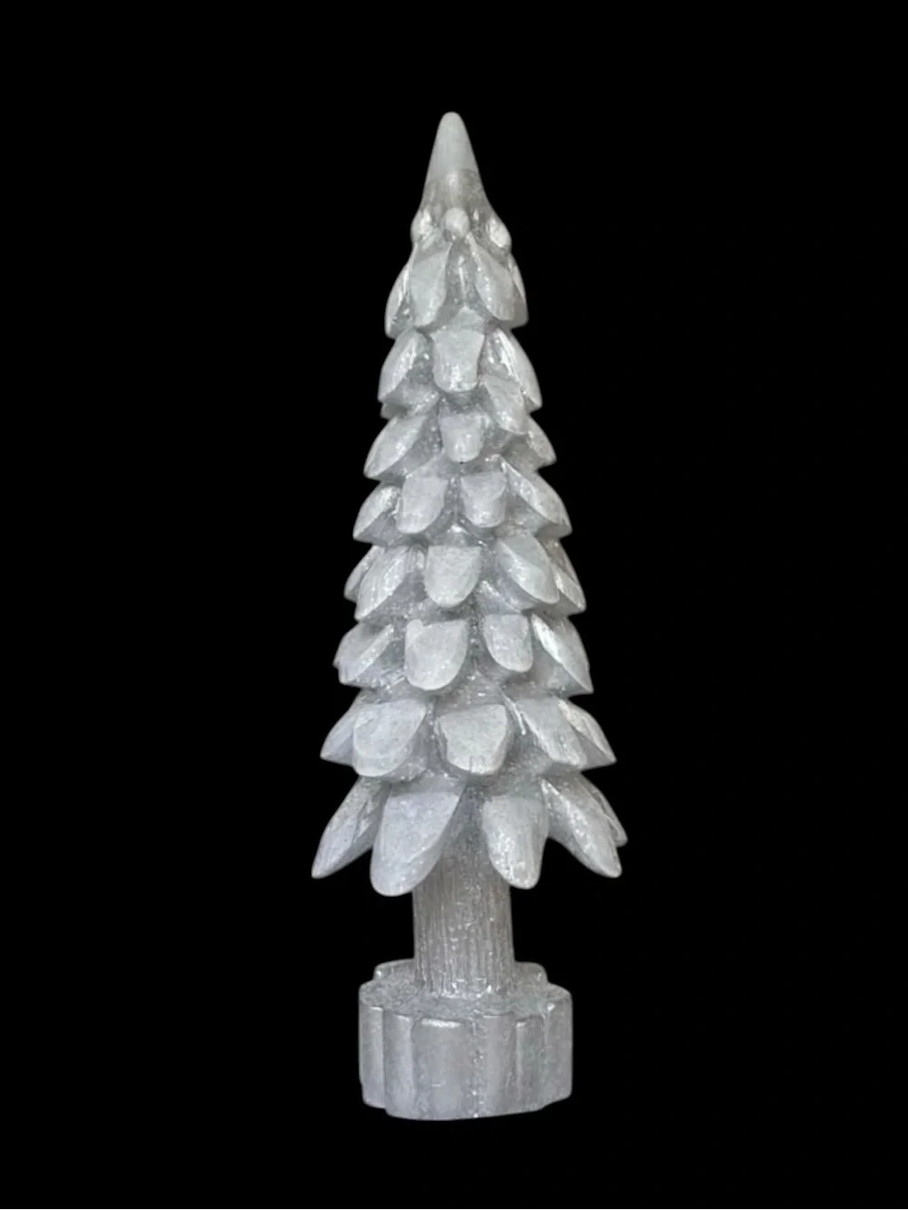 NEW Metallic Silver 17.75” Tabletop Holiday Christmas Tree